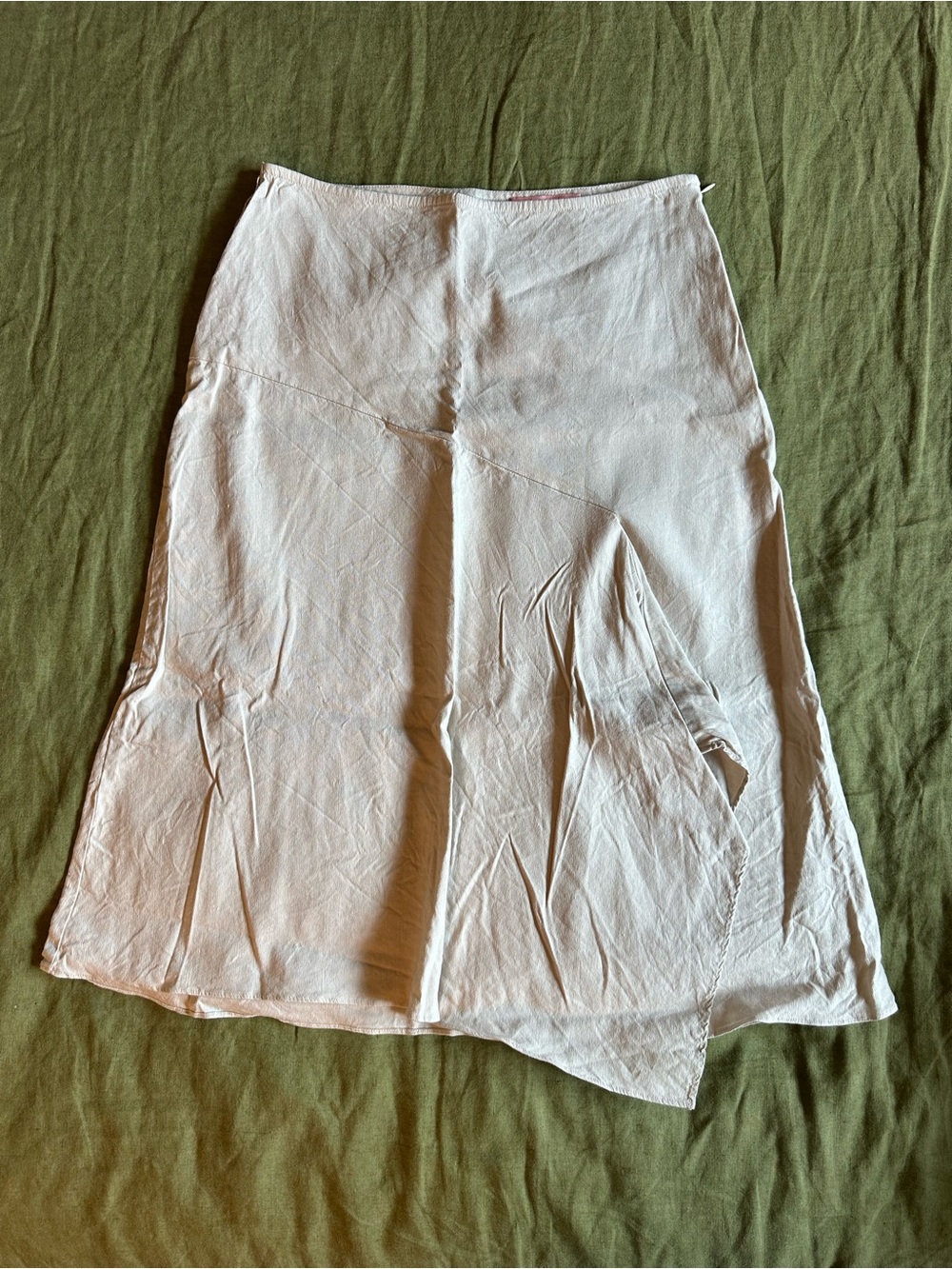 Bandolino Linen Asymmetrical Midi Skirt